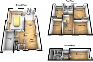 Clear, large, easy to read, detailed floor plans