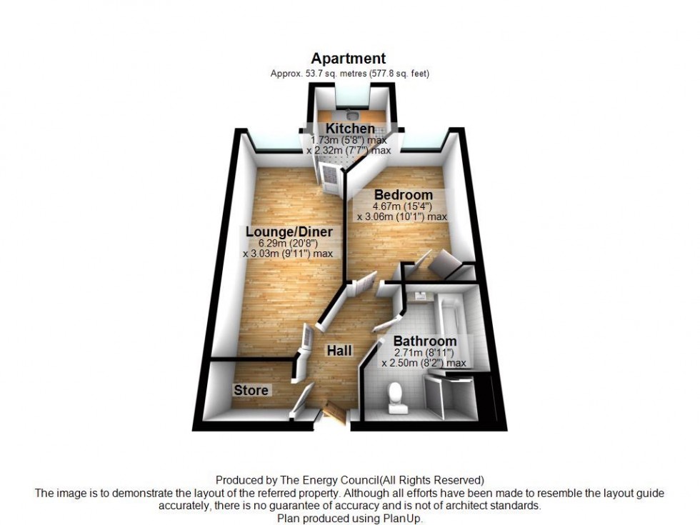 Floorplan for Nelson Court, Glen View, Gravesend, DA12