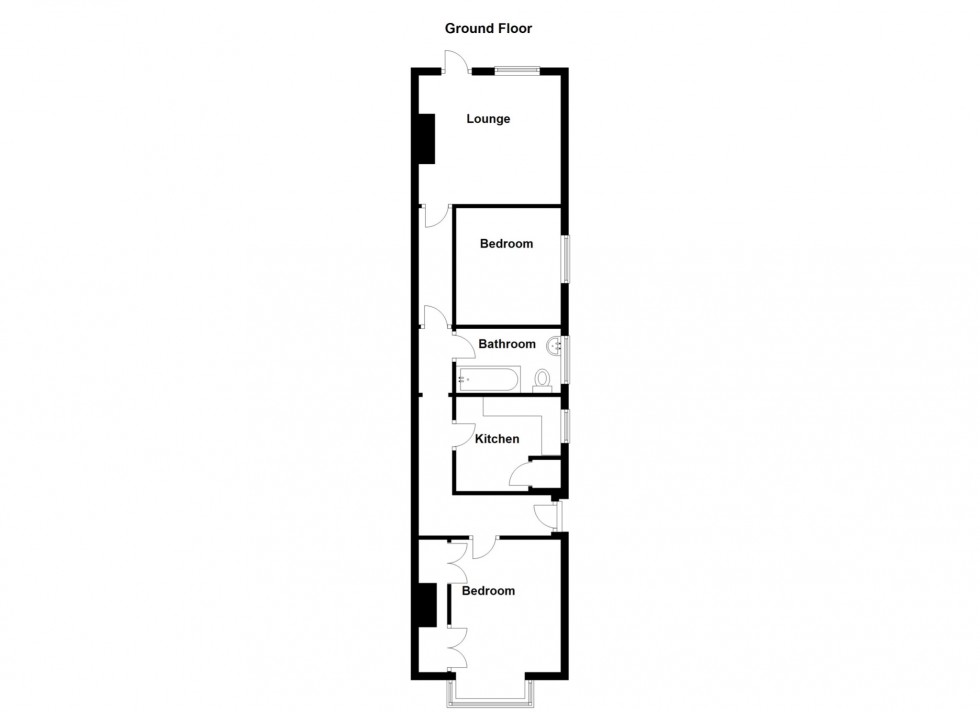 Floorplan for Portland Avenue, Gravesend, Kent, DA12