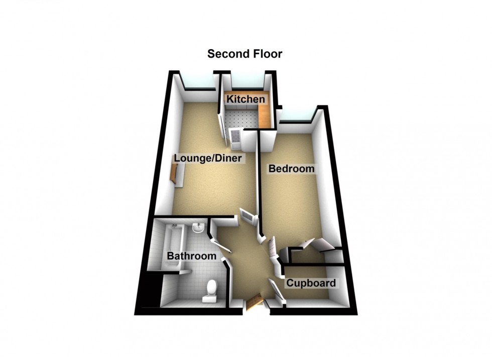 Floorplan for Nelson Court, Glen View, Gravesend, Kent, DA12