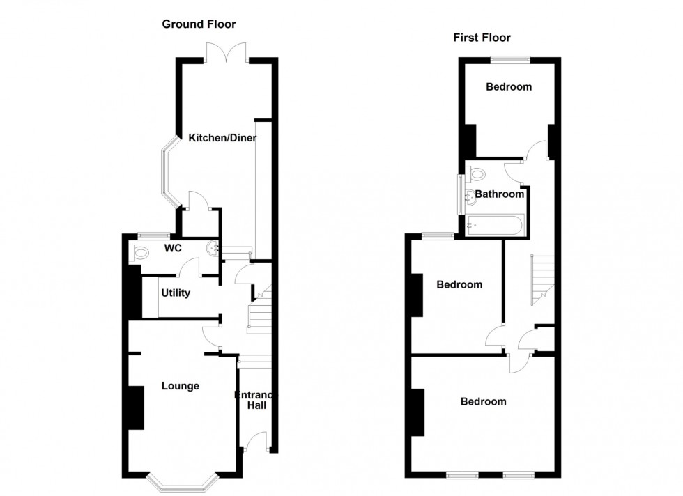 Floorplan for Old Road West, Gravesend, Kent, DA11