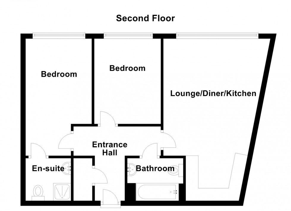 Floorplan for Fisgard Court, Admirals Way, Gravesend, Kent, DA12