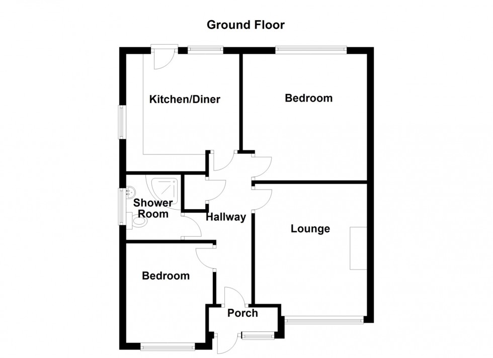 Floorplan for Romsey Close, Rochester, Kent, ME2