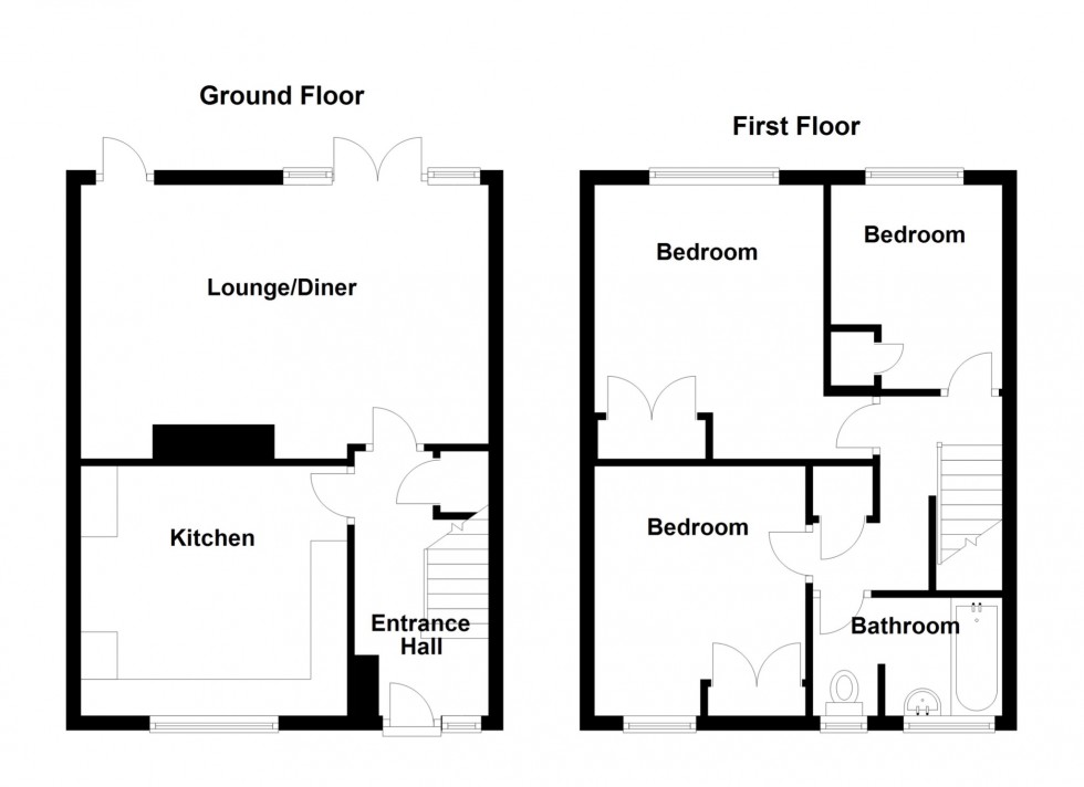 Floorplan for Lodge Hill Lane, Chattenden, Kent, ME3