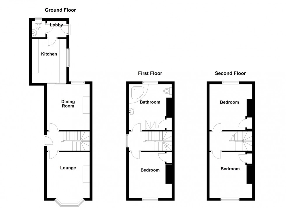 Floorplan for South Hill Road, Gravesend, Kent, DA12