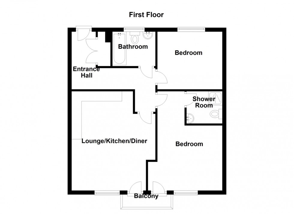 Floorplan for Spencer Court, Romulus Road, Gravesend, Kent, DA12