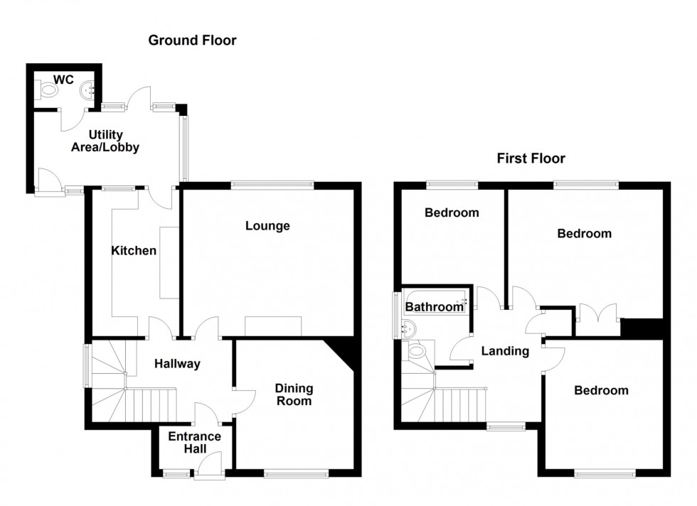Floorplan for Lanes Avenue, Northfleet, Gravesend, Kent, DA11