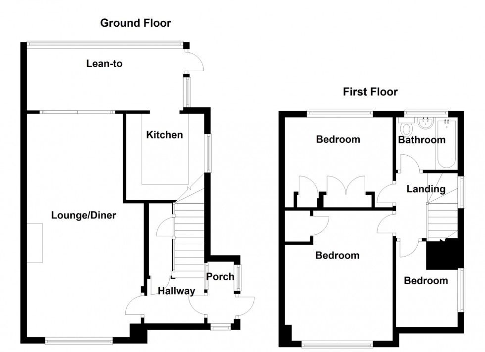 Floorplan for Marling Way, Gravesend, Kent, DA12