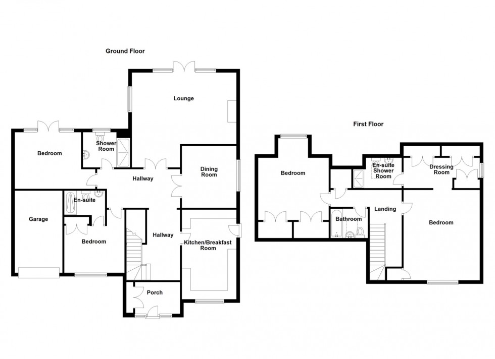 Floorplan for Birch Close, New Barn, Longfield, Kent, DA3 7LH