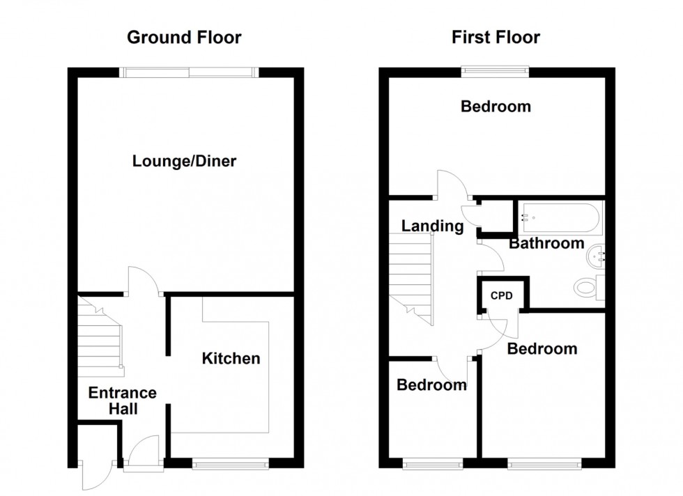 Floorplan for Ruffets Wood, Gravesend, Kent, DA12