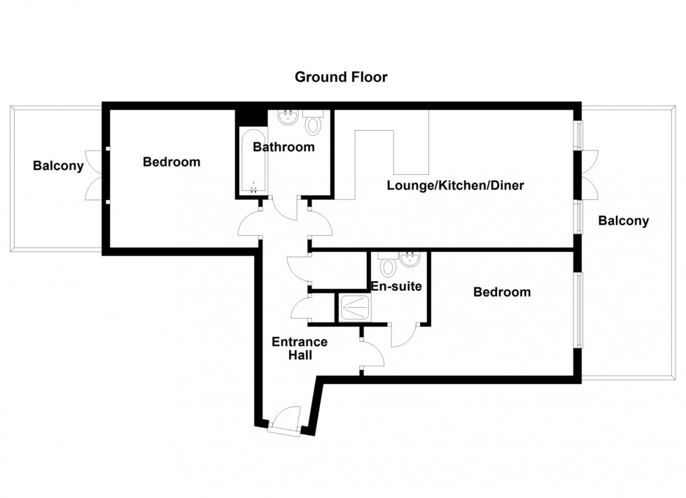 Floorplan for Fisgard Court, Admirals Way, Gravesend, Kent, DA12