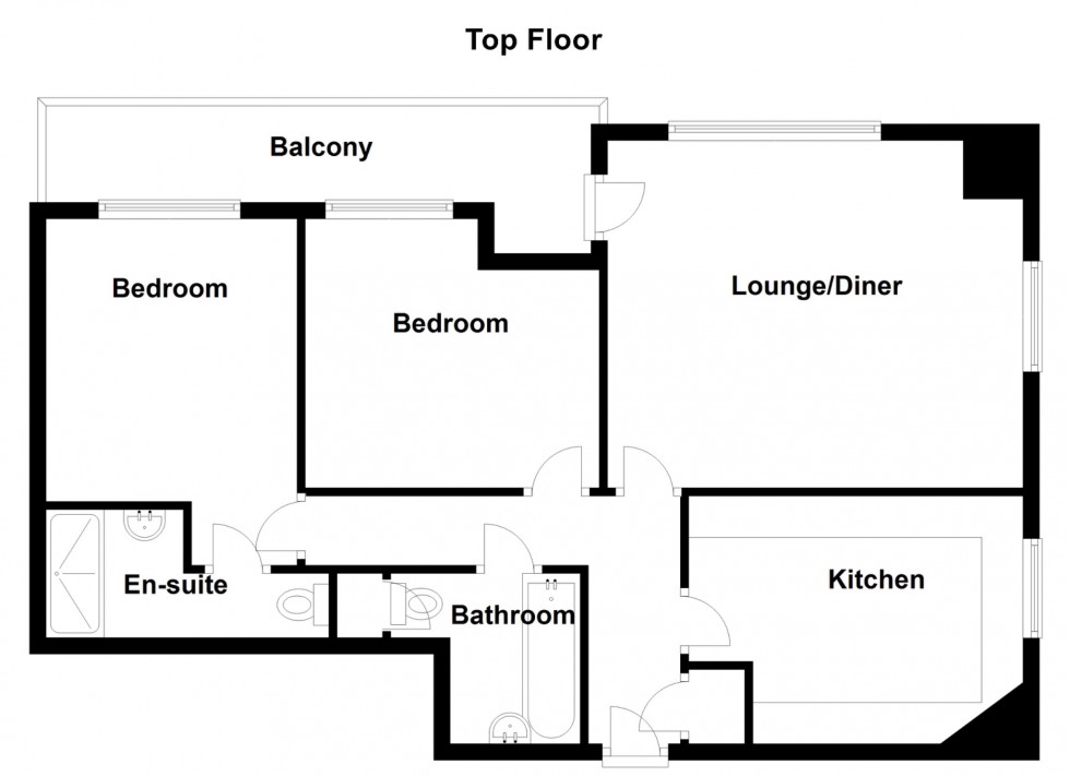 Floorplan for Milton Court, Spring Grove, Gravesend, DA12 1ND