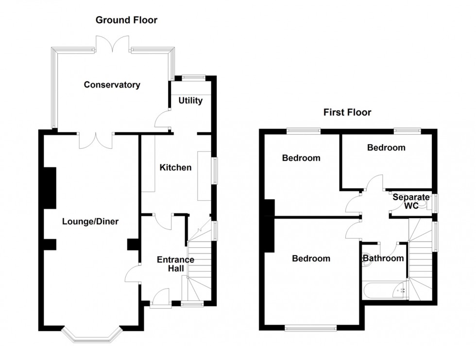 Floorplan for Kings Drive, Gravesend, Kent, DA12