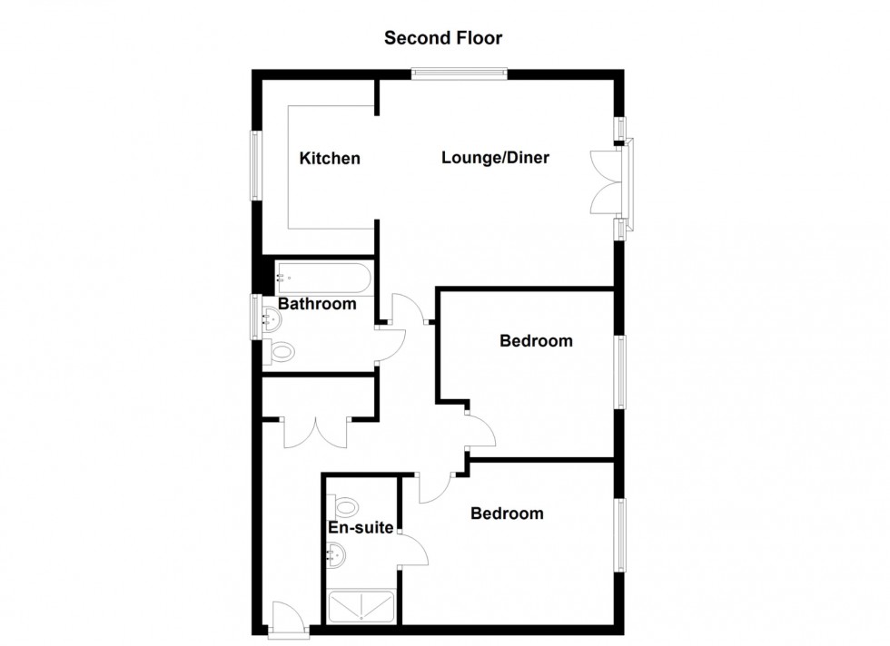 Floorplan for Tolhurst Hall, 2 Newcomen Lane, Wouldham, Rochester, Kent, ME1