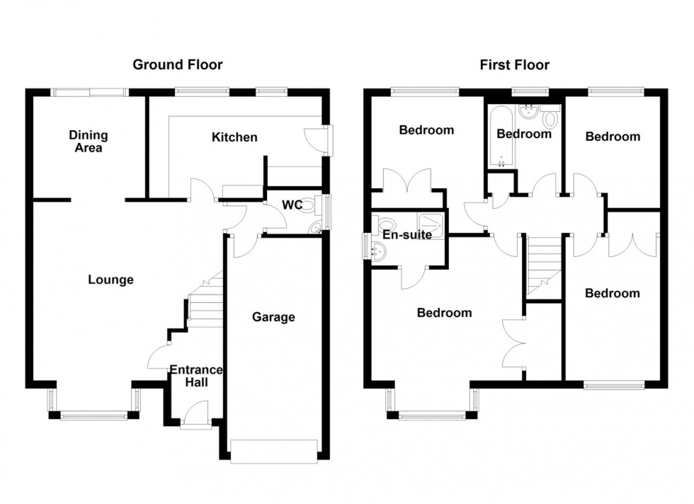 Floorplan for Fortrye Close, Northfleet, Gravesend, Kent, DA11