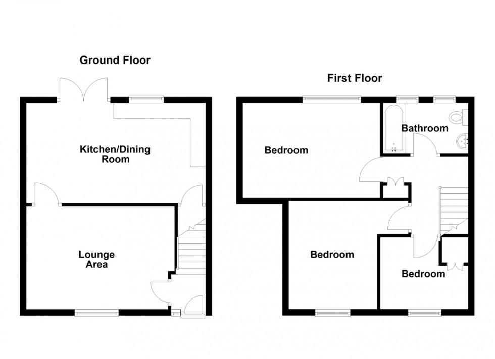 Floorplan for St. Gregorys Crescent, Gravesend, Kent, DA12