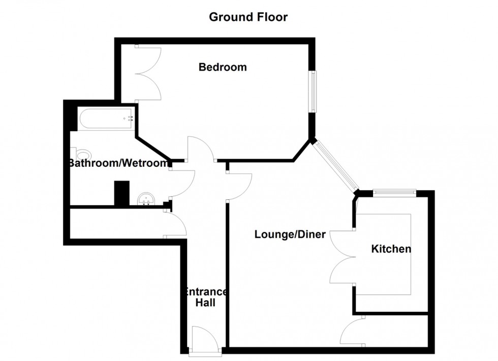 Floorplan for Nelson Court, Glen View, Gravesend, Kent, DA12