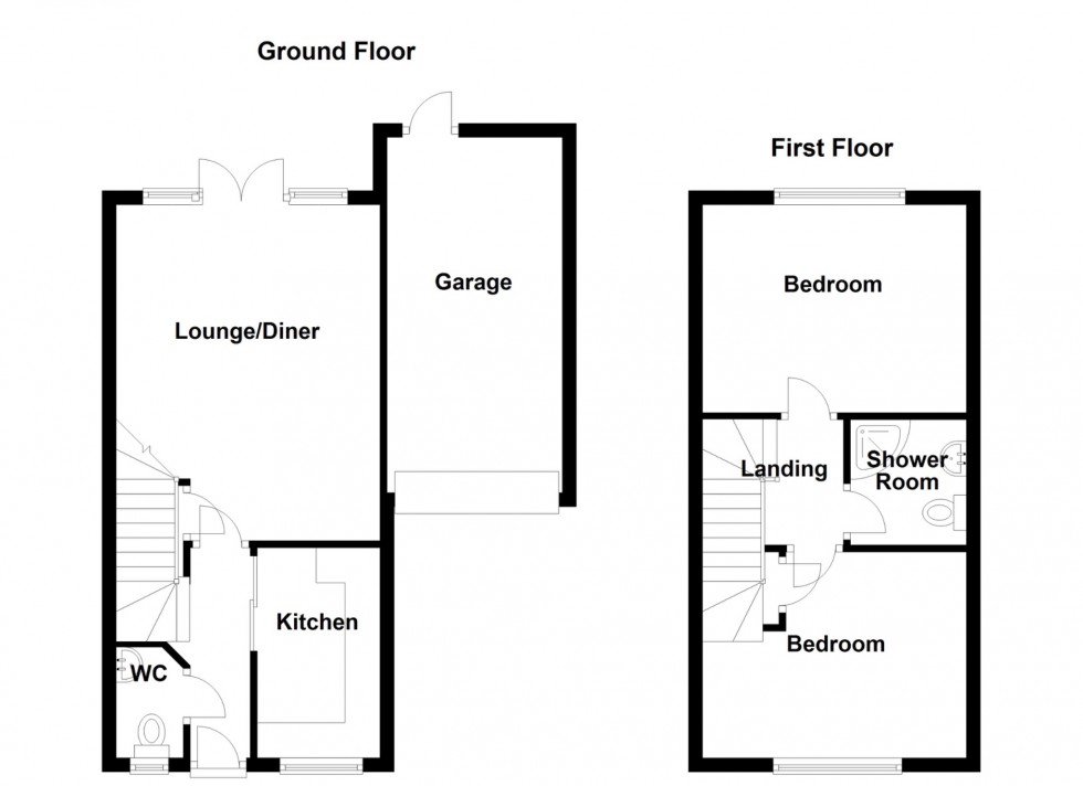 Floorplan for Leigh Road, Wainscott, Rochester, Kent, ME3