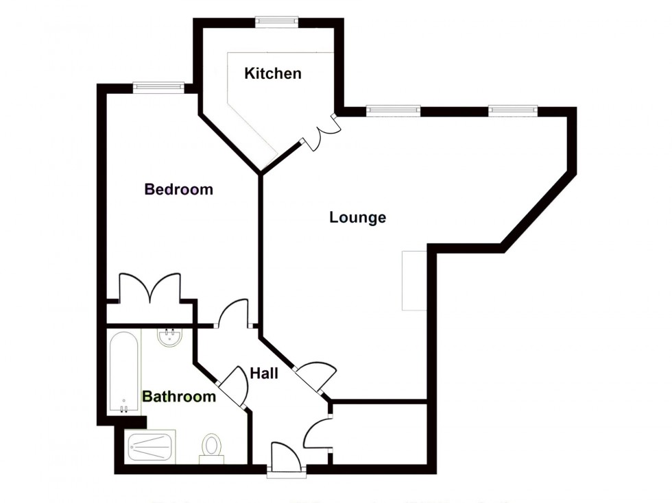 Floorplan for Nelson Court, Glen View, Gravesend, Kent, DA12