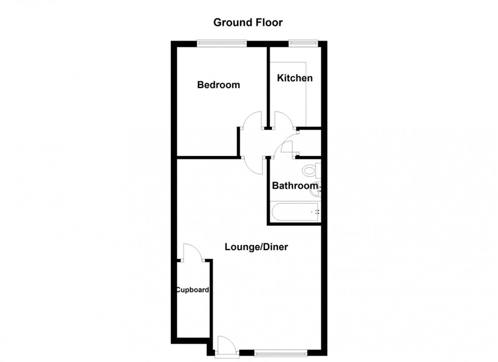 Floorplan for INVESTMENT OPPORTUNITY â TWO x ONE-BEDROOM MAISONETTES FOR SALE