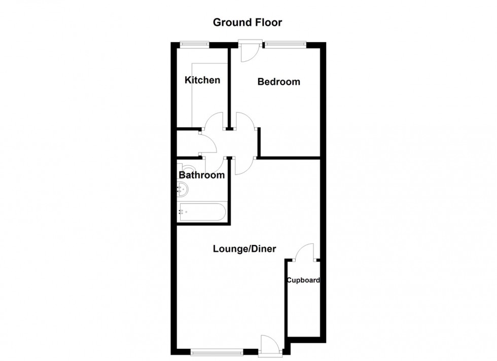 Floorplan for INVESTMENT OPPORTUNITY â THREE ONE-BEDROOM MAISONETTES FOR SALE