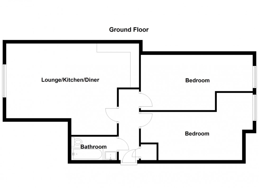 Floorplan for Bridge House, 90 Dover Road East, Gravesend, DA11