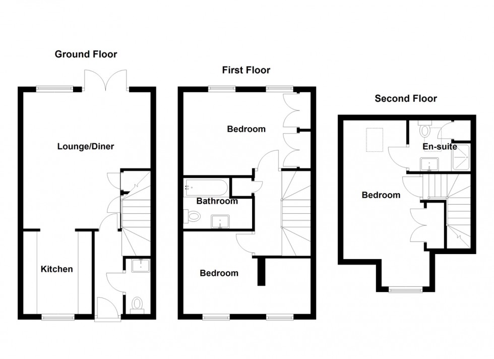Floorplan for Candy Dene, Weldon, Ebbsfleet Valley, Swanscombe, Kent, DA10