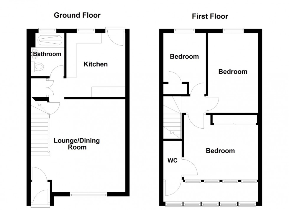 Floorplan for Priest's Walk, Gravesend, Kent, DA12 4TJ