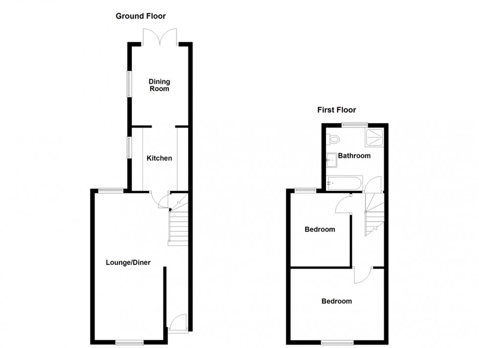 Floorplan for Portland Avenue, Gravesend, Kent, DA12