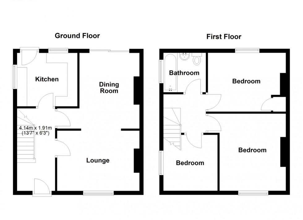 Floorplan for Winchester Crescent, Gravesend, Kent, DA12
