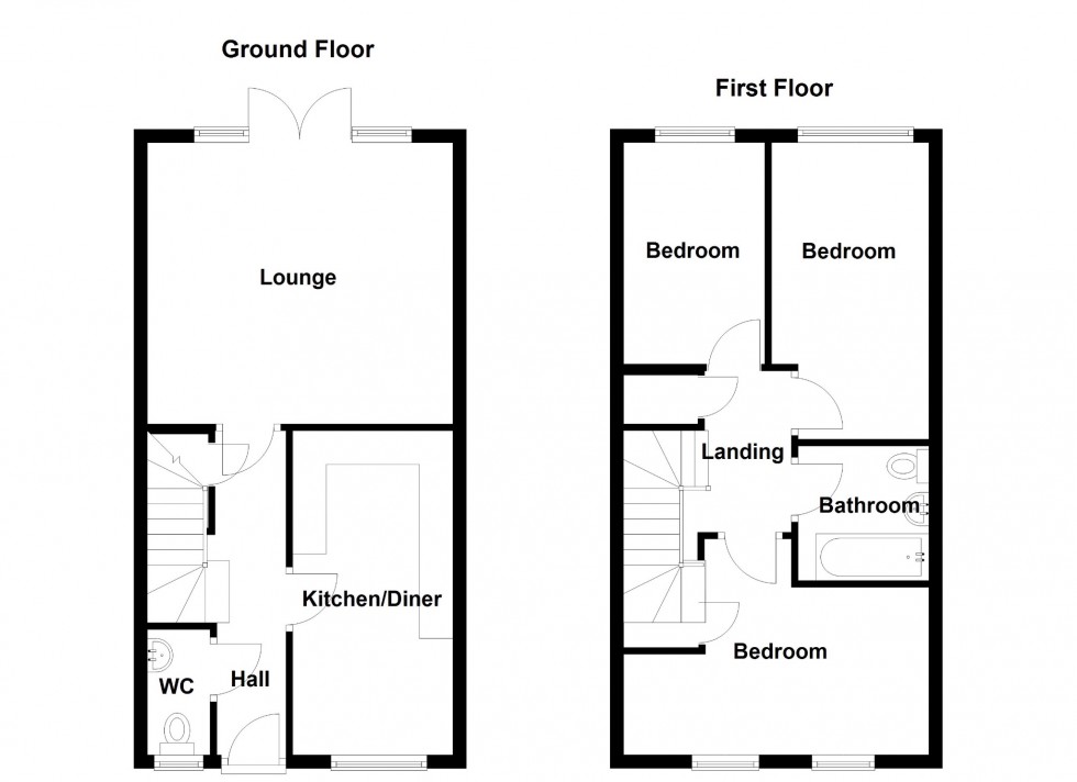 Floorplan for Great Clayne Road, Gravesend, Kent, DA12 2FG