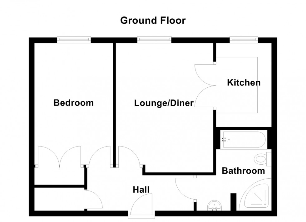 Floorplan for Nelson Court, Glen View, Gravesend, Kent, DA12