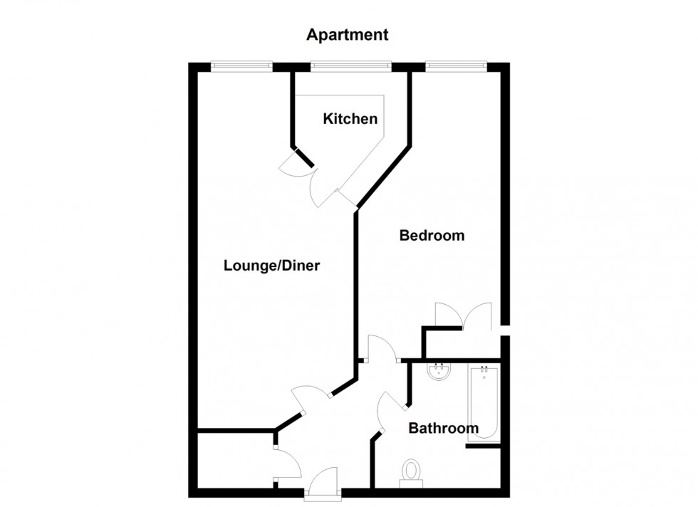 Floorplan for Nelson Court, Glen View, Gravesend, Kent, DA12
