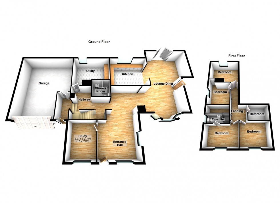 Floorplan for Shrubbery Road, Gravesend, Kent, DA12
