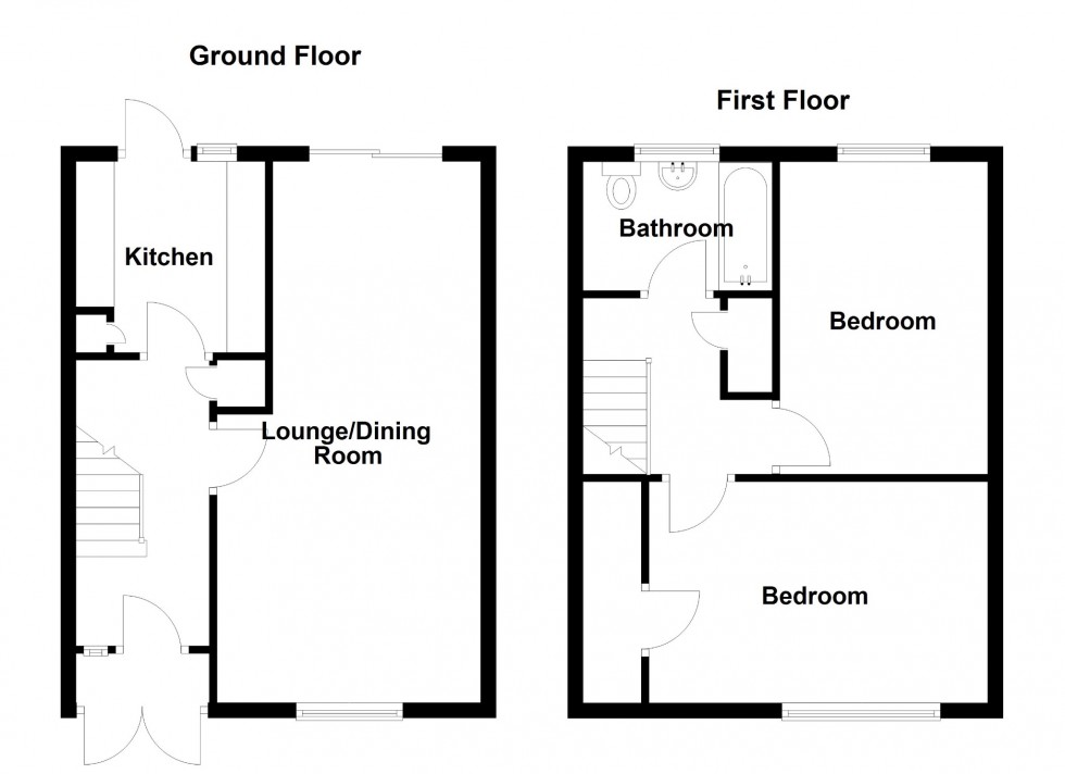 Floorplan for Lorton Close, Gravesend, DA12 4EX