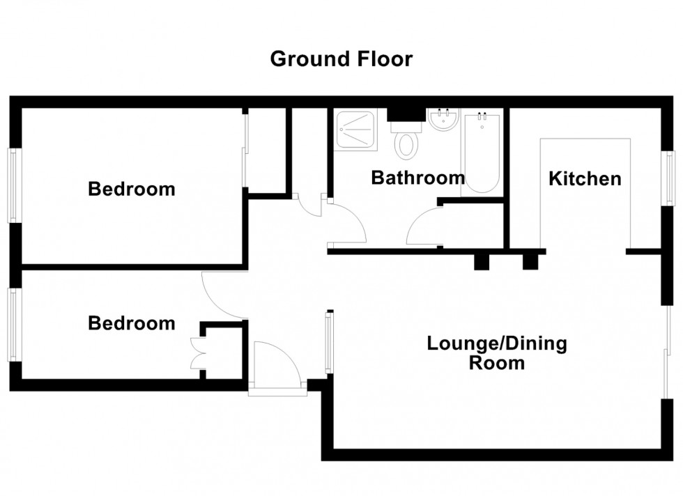Floorplan for Haig Gardens, Gravesend, Kent, DA12 1NE
