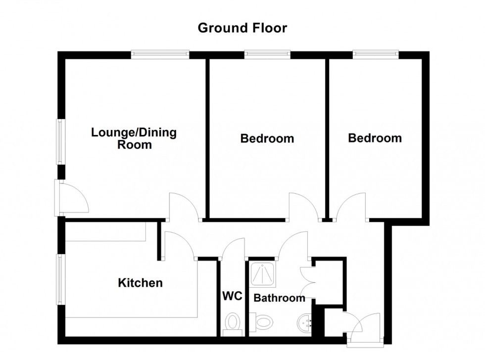 Floorplan for Lewis Court, Snelling Avenue, Northfleet, Gravesend, Kent, DA11 7EA
