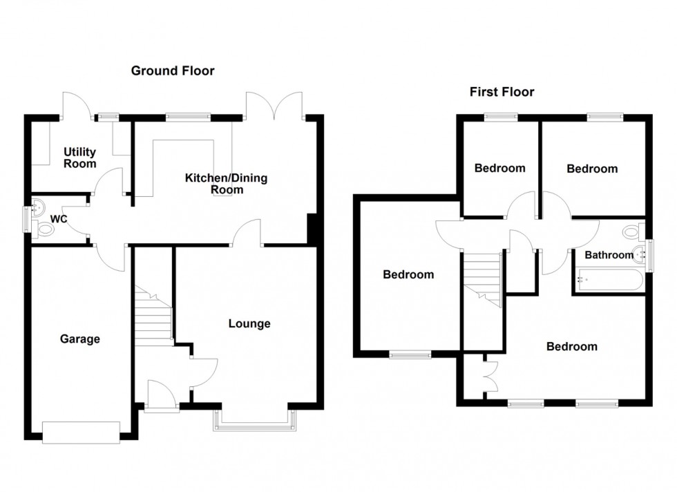 Floorplan for Shirley Close, Gravesend, Kent, DA12