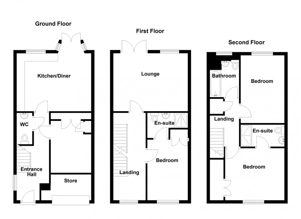 Floorplan for Quarry Close, Gravesend, Kent, DA11