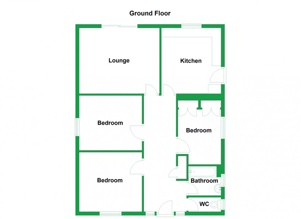 Floorplan for Cambria Crescent, Gravesend, Kent, DA12 4NY