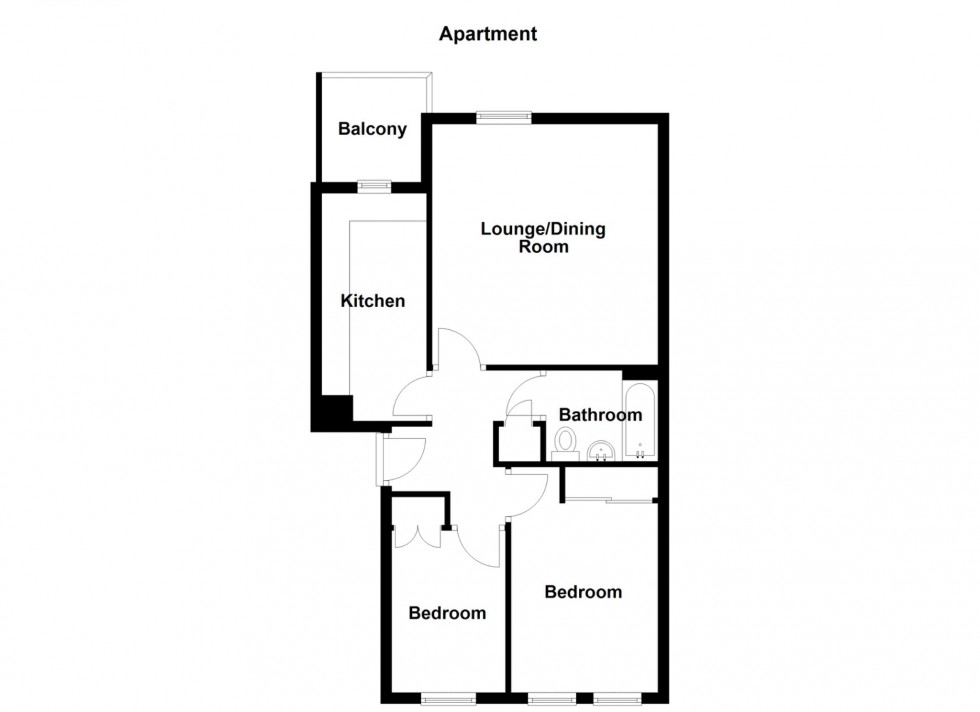 Floorplan for Mary Court, Chatham, Kent, ME4 5NT