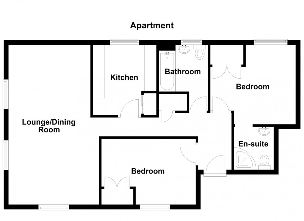 Floorplan for Milton Court, Spring Grove, Gravesend, Kent, DA12 1ND