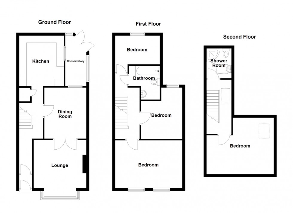 Floorplan for Forge Lane, Higham, Rochester, Kent, ME3