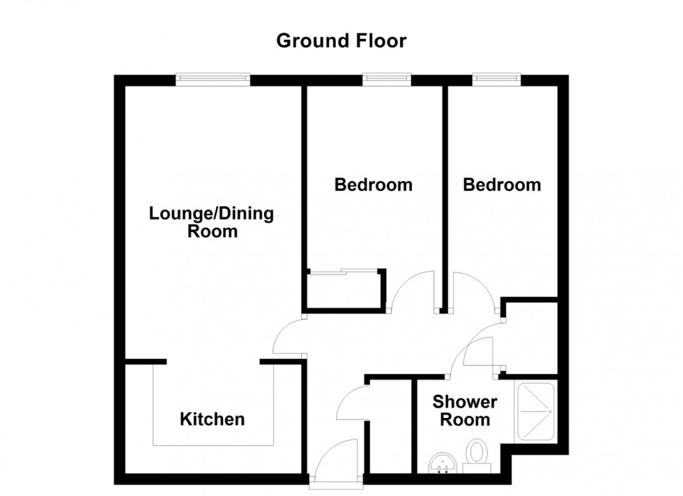 Floorplan for Regents Court, West Street, Gravesend, Kent, DA11 0BT
