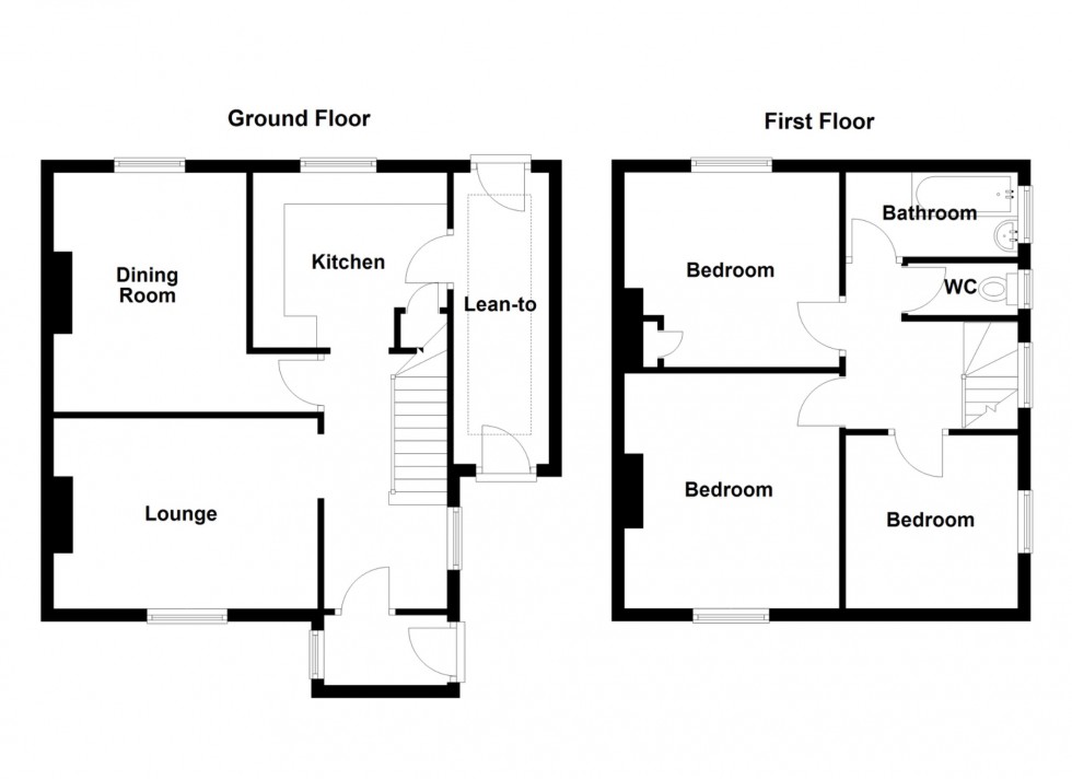 Floorplan for St. Davids Crescent, Gravesend, Kent, DA12 4AS