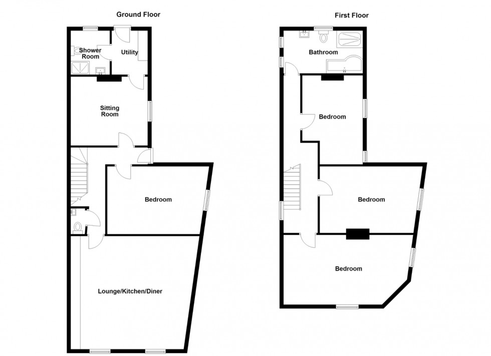 Floorplan for Kitchener Avenue, Gravesend, Kent, DA12