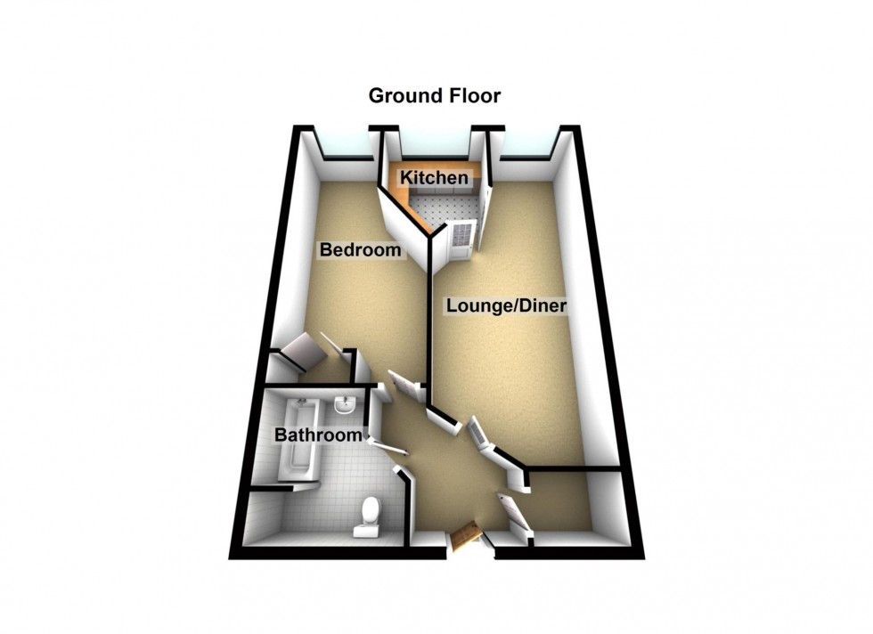 Floorplan for Nelson Court, Glen View, Gravesend, Kent, DA12