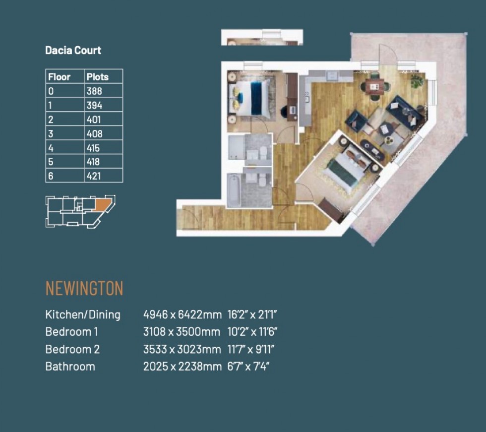 Floorplan for Cable Wharf, Gravesend, Kent, DA11