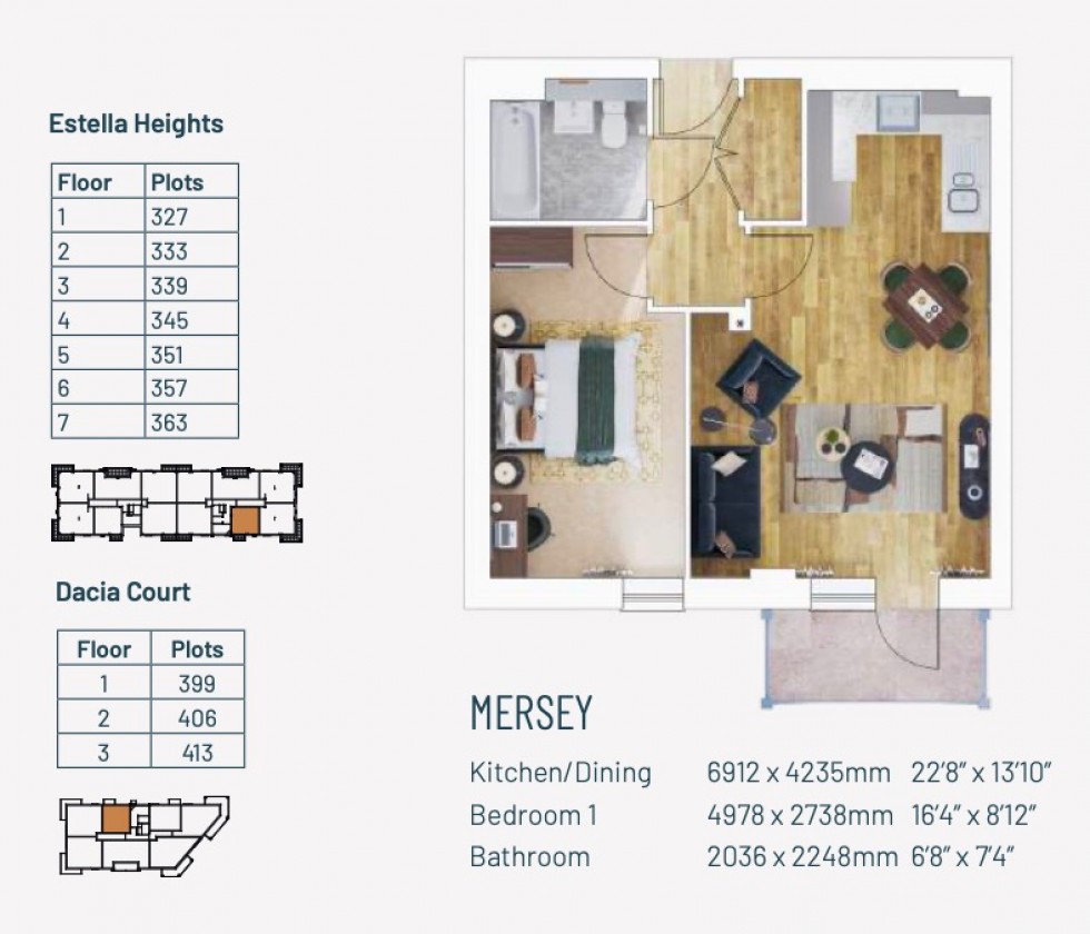 Floorplan for Estella Heights, Cable Wharf, Northfleet, Kent, DA11