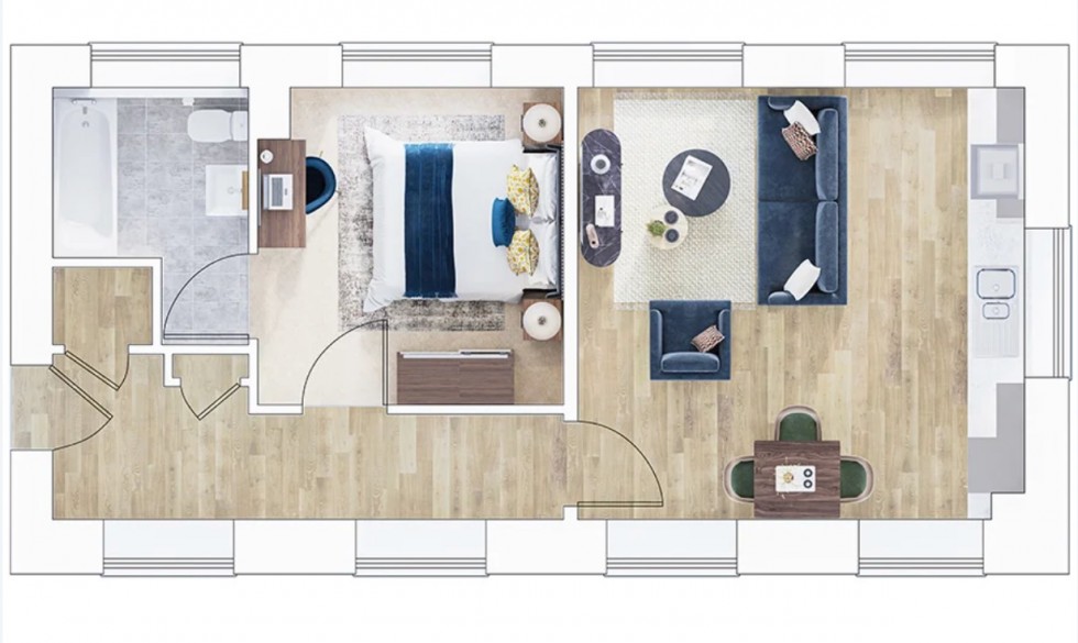 Floorplan for WT Henley, Cable Wharf, Northfleet, Kent, DA11